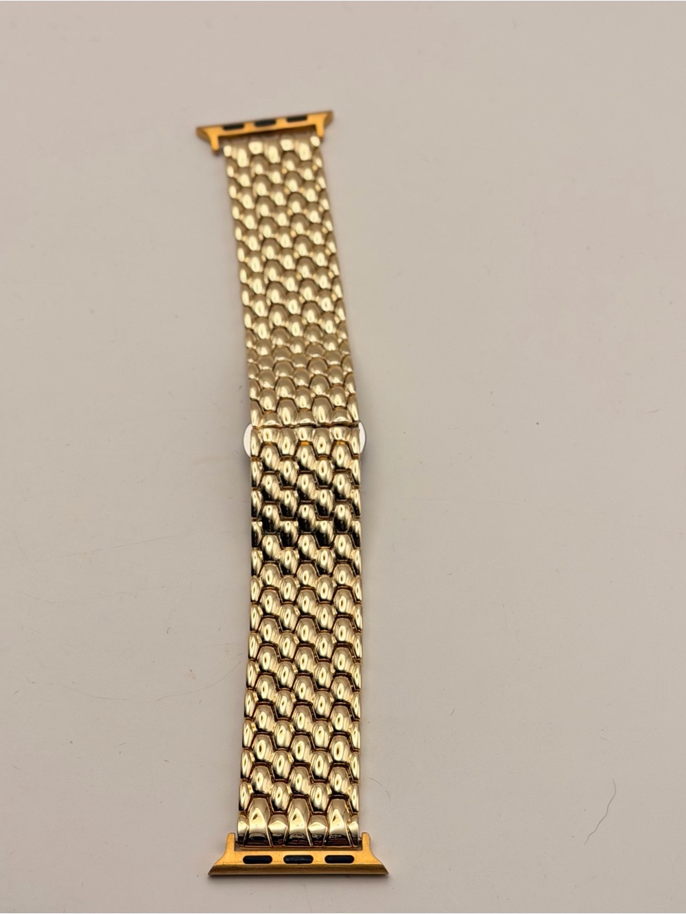Apple Watch Gold Stainless Steel Band, Hidden Clasp, Excellent